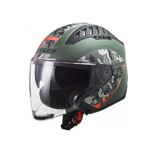 오토바이 헬멧 OF600 COPTER CRISPY MATT MILITARY GREEN ORANGE/이너바이져
